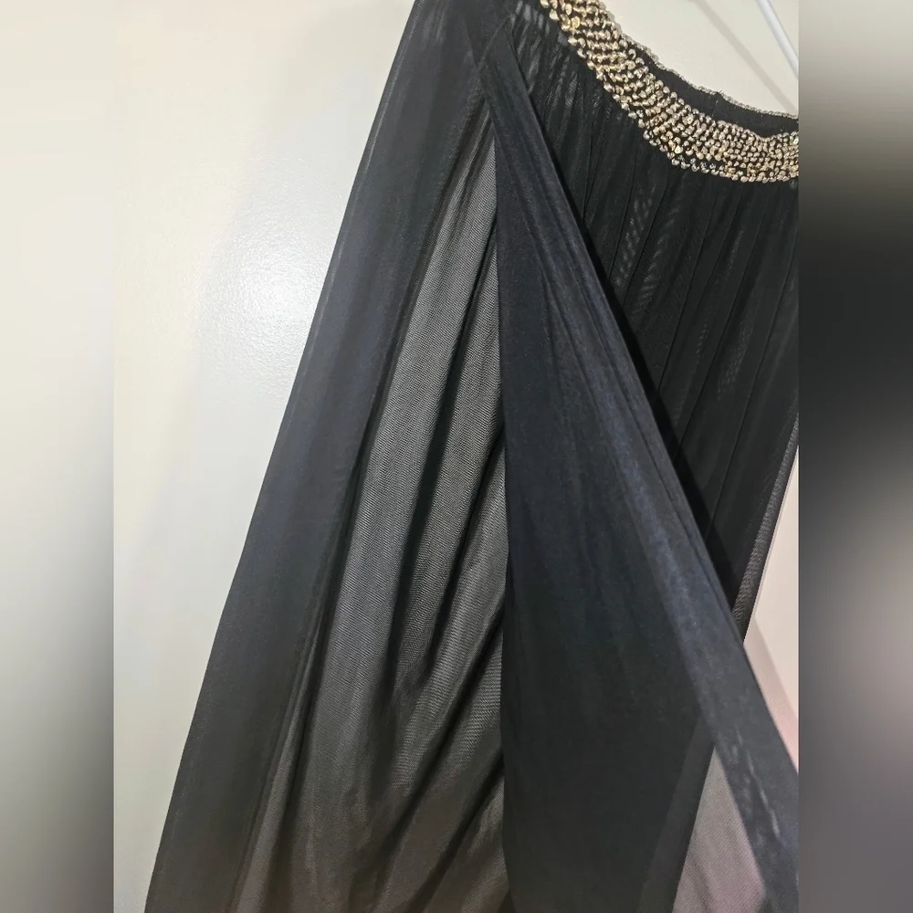 NWOT - Pretty Plus Size Black Sheer Swim Coverup - 4X/20